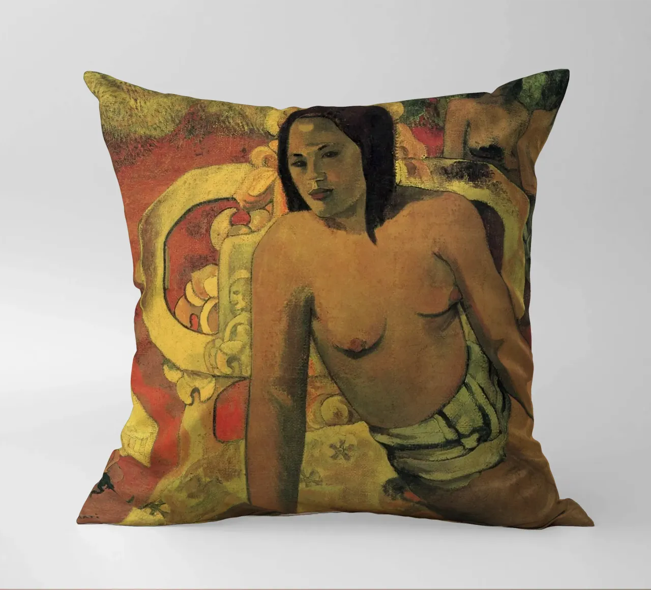 Gauguin's Vairumati: Primitivism, Exoticism, Bohemian Art Pr decorative cushion by NorwesClub
