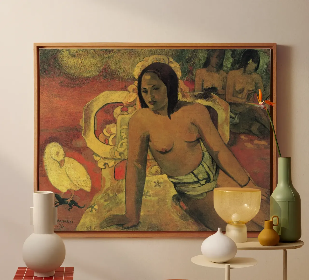 Gauguin's Vairumati: Primitivisme, exotisme, Boheemse kunst Pr canvas met Baklijst van NorwesClub