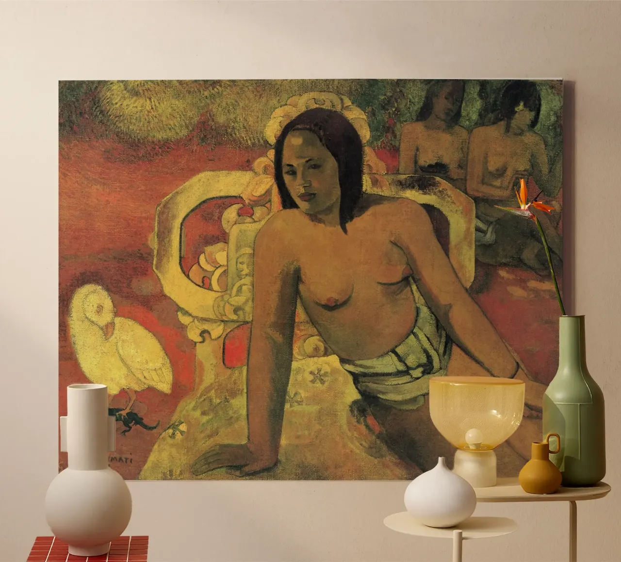 Gauguin's Vairumati: Primitivisme, exotisme, Boheemse kunst Pr canvas met Baklijst van NorwesClub