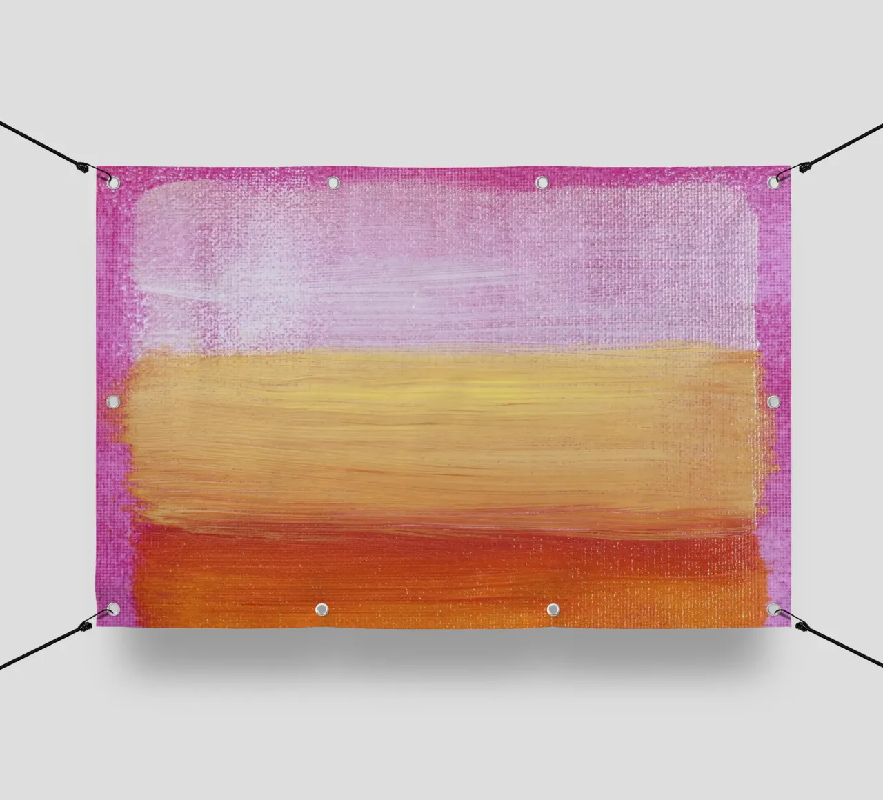 Rothko-esque Abstract: campo di colore rosa-arancio, moderno, Sere telo in pvc da NorwesClub