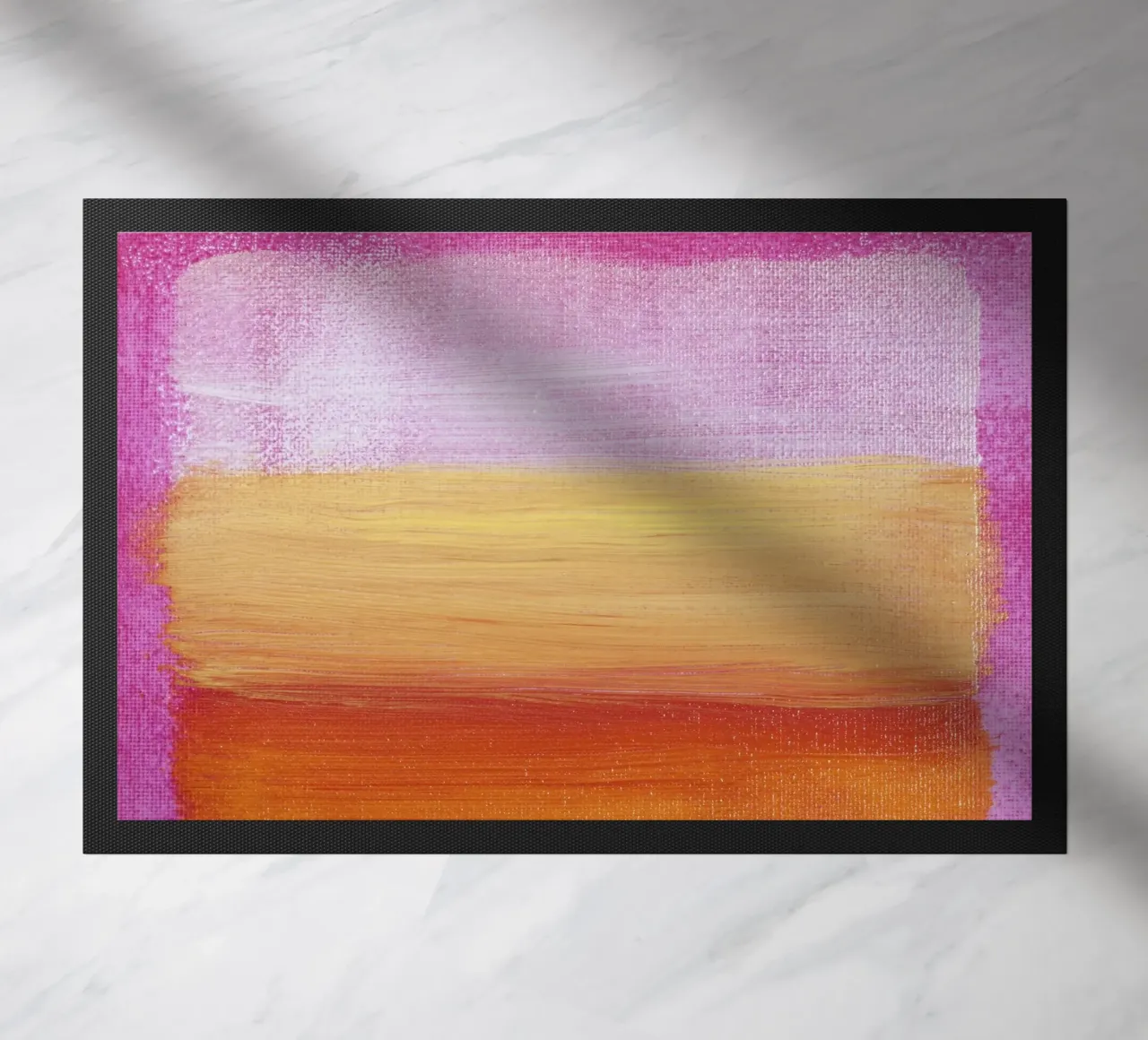 Rothko-esque Abstract: campo di colore rosa-arancio, moderno, Sere zerbino da NorwesClub