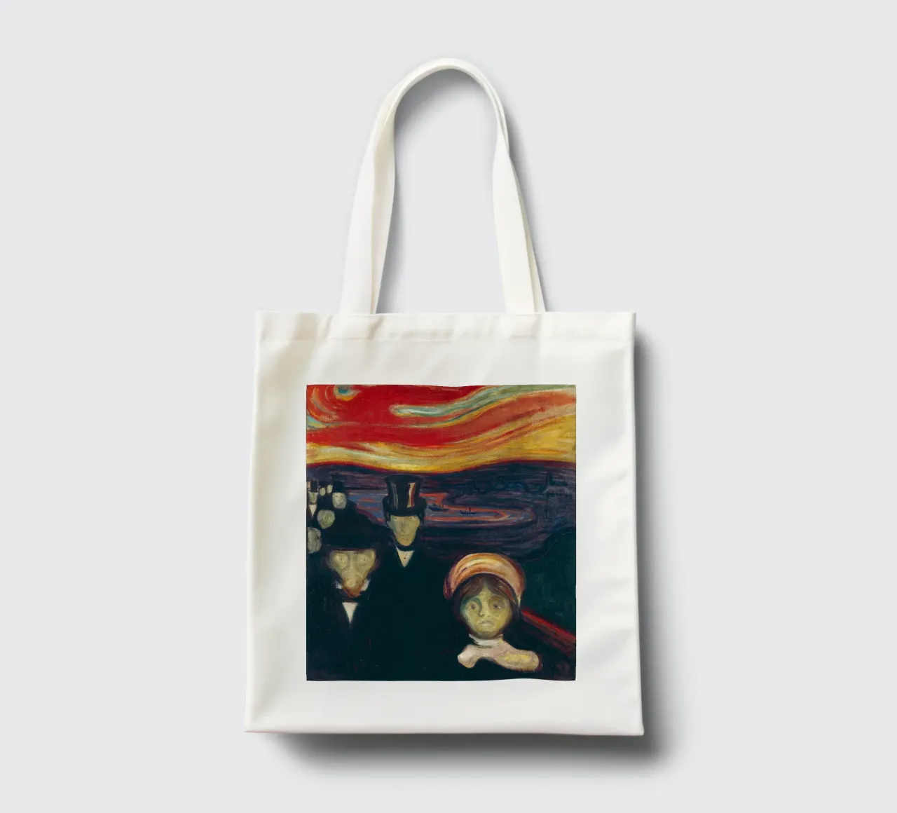 L'ansia di Munch: Espressionista, esistenziale, oscura Academia P borsa in juta da NorwesClub