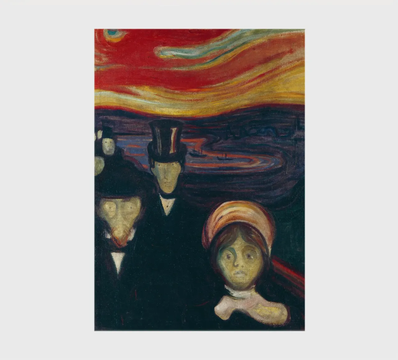Munch's Anxiety: Expressionist, Existential, Dark Academia P notebook by NorwesClub