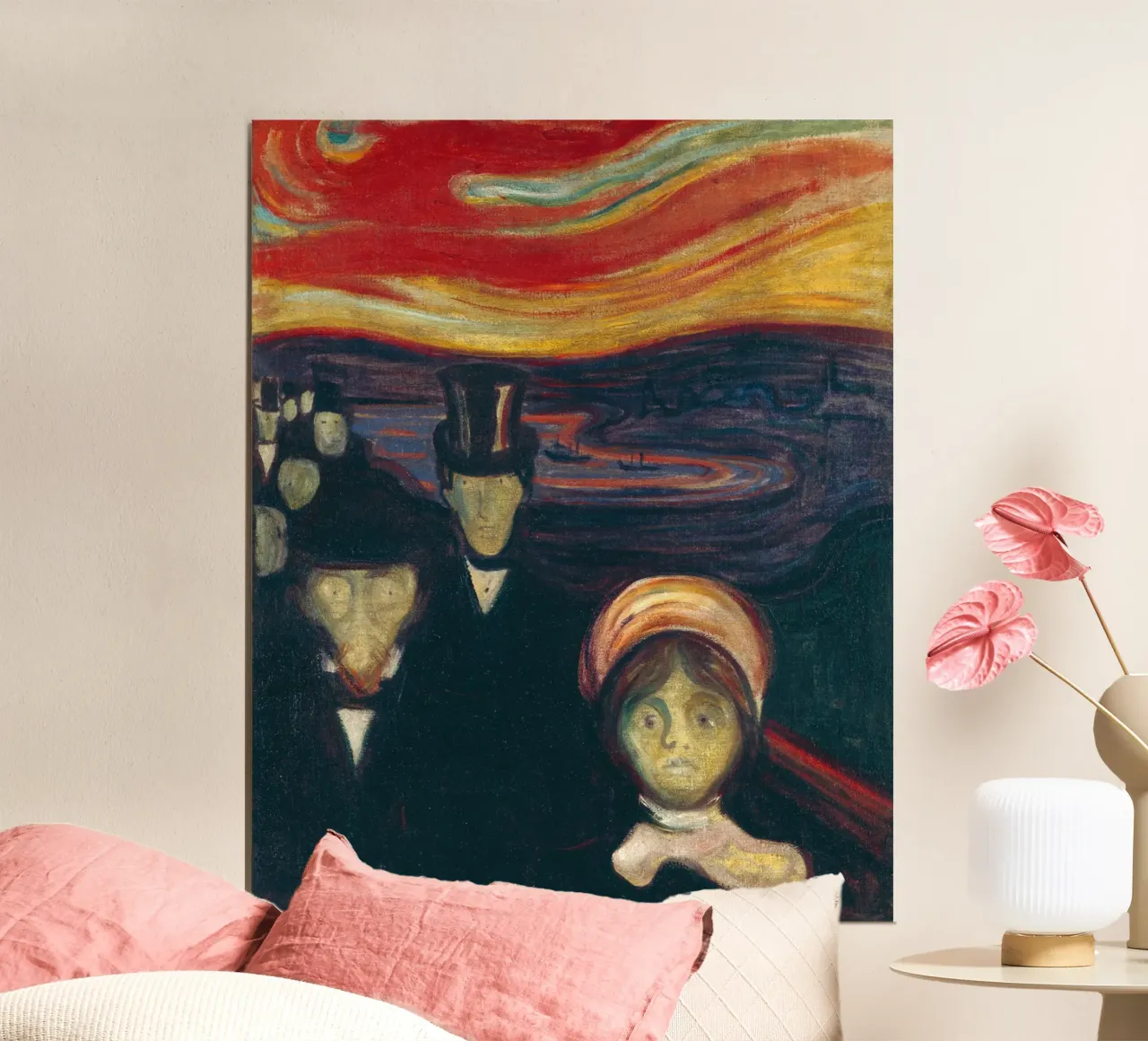 L'ansia di Munch: Espressionista, esistenziale, oscura Academia P poster da NorwesClub