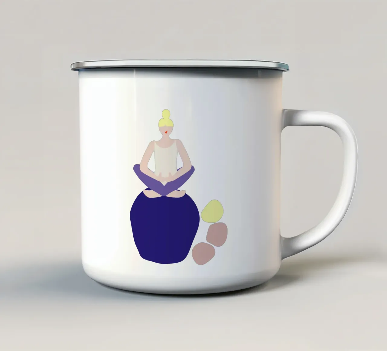 balance. tazza in smalto da FRICKE DESIGN