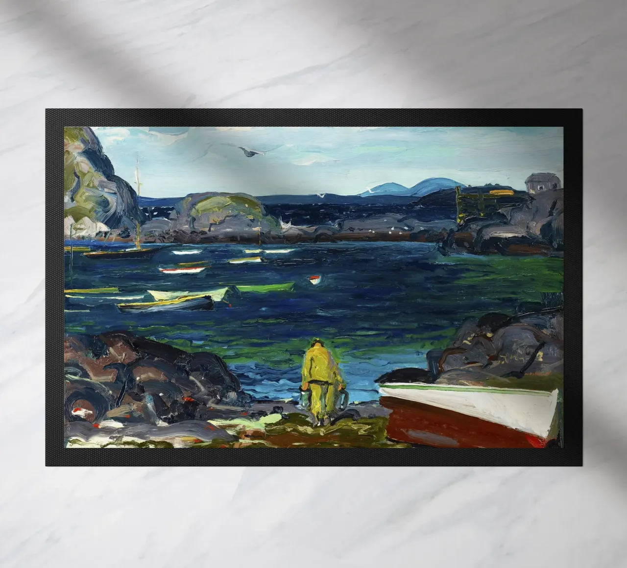George Bellows Porto di Monhegan - Scuola Ashcan Coastal Seasc zerbino da NorwesClub