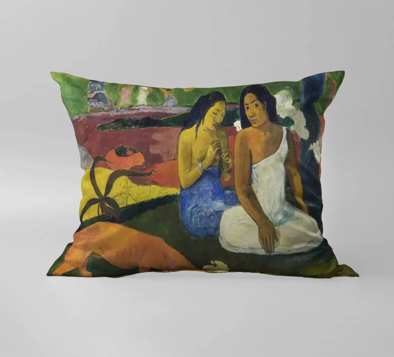 Paul Gauguin Arearea - Post-Impressionist Tahitian Paradise decorative cushion by NorwesClub