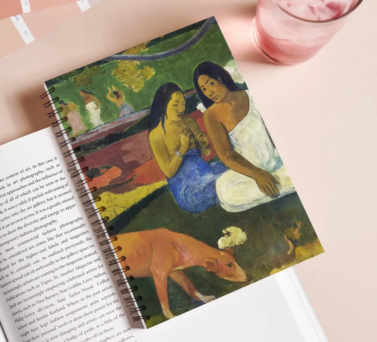 Paul Gauguin Arearea - Post-Impressionist Tahitian Paradise spiral notebook by NorwesClub