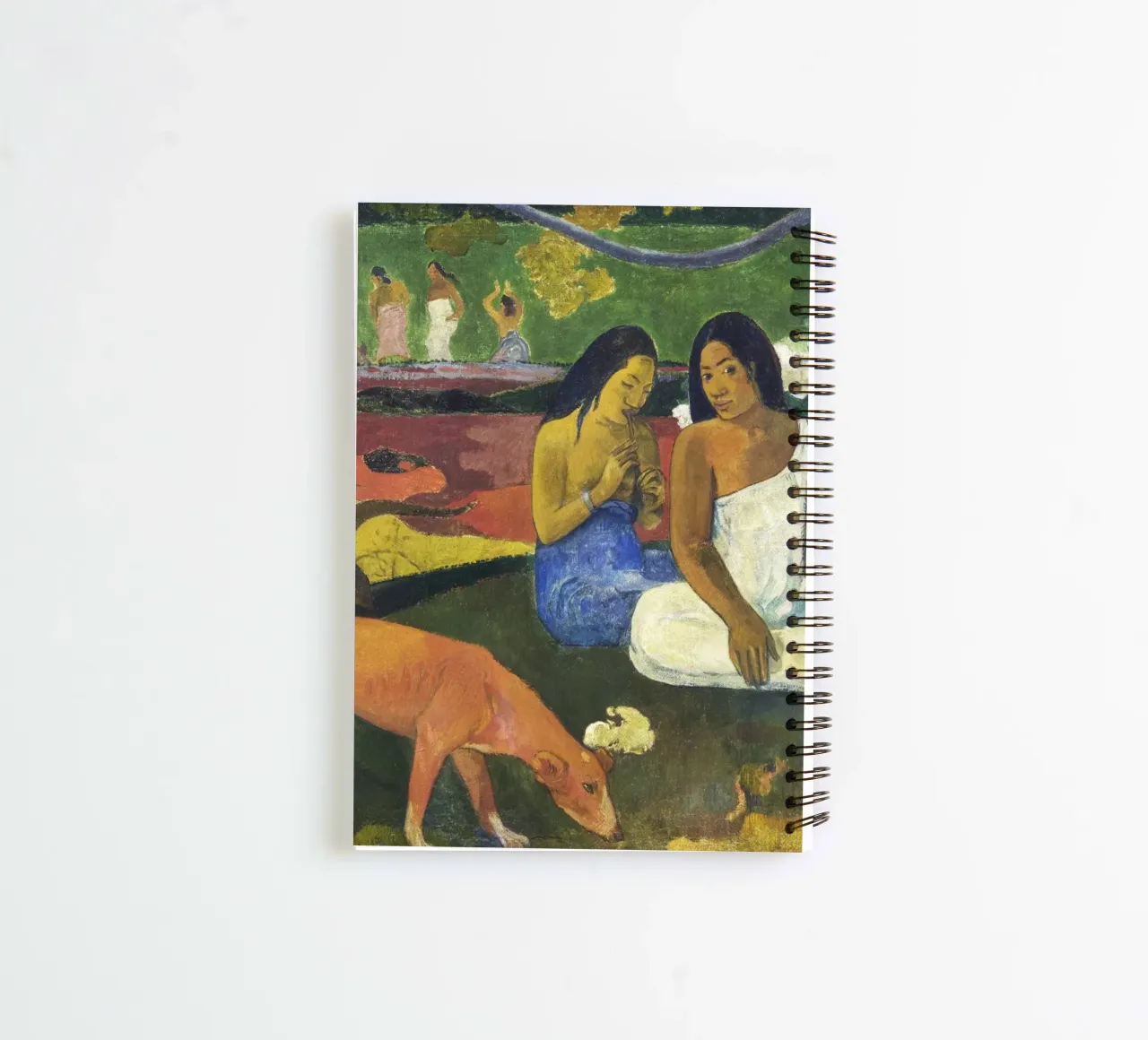Paul Gauguin Arearea - Post-Impressionist Tahitian Paradise spiral notebook by NorwesClub
