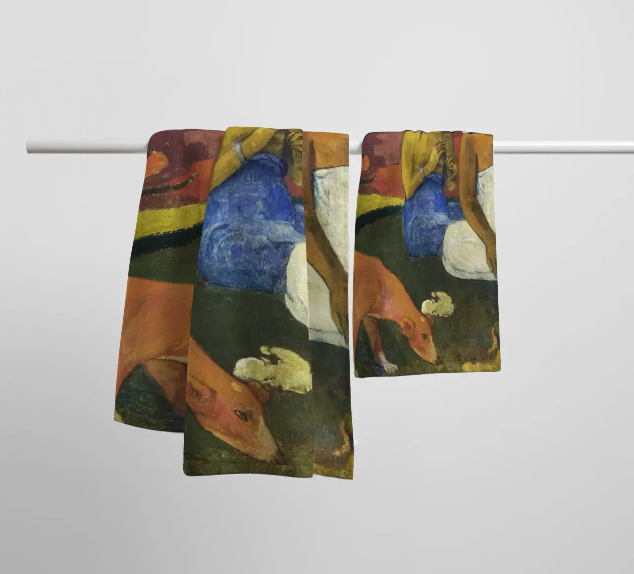 Paul Gauguin Arearea - Post-Impressionist Tahitian Paradise towel by NorwesClub