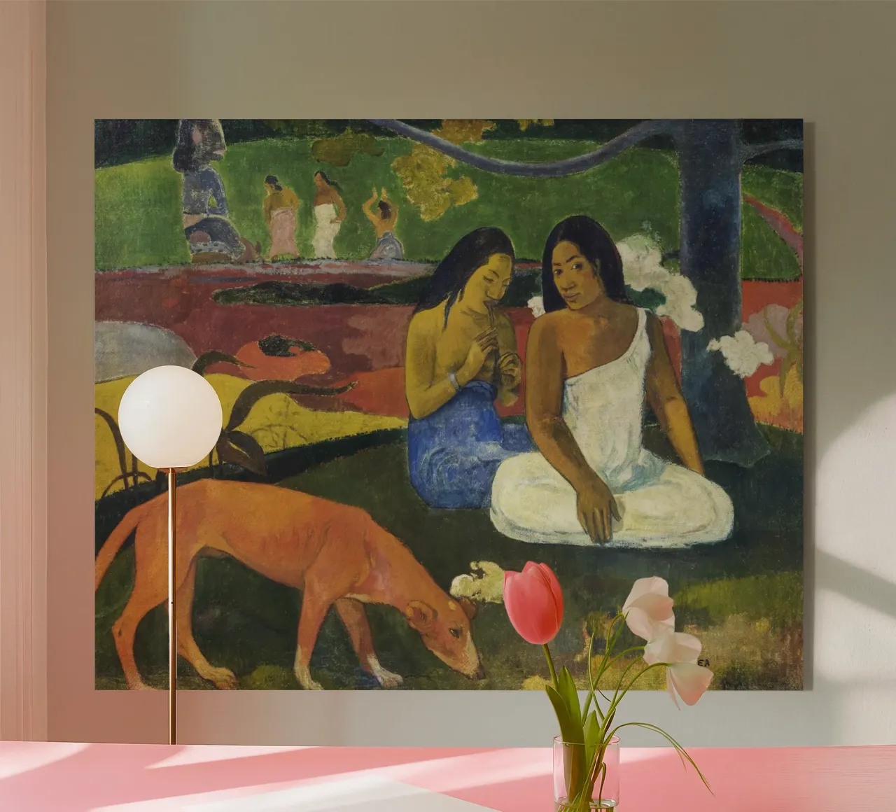 Paul Gauguin Arearea - Post-Impressionist Tahitian Paradise acrylic glass by NorwesClub