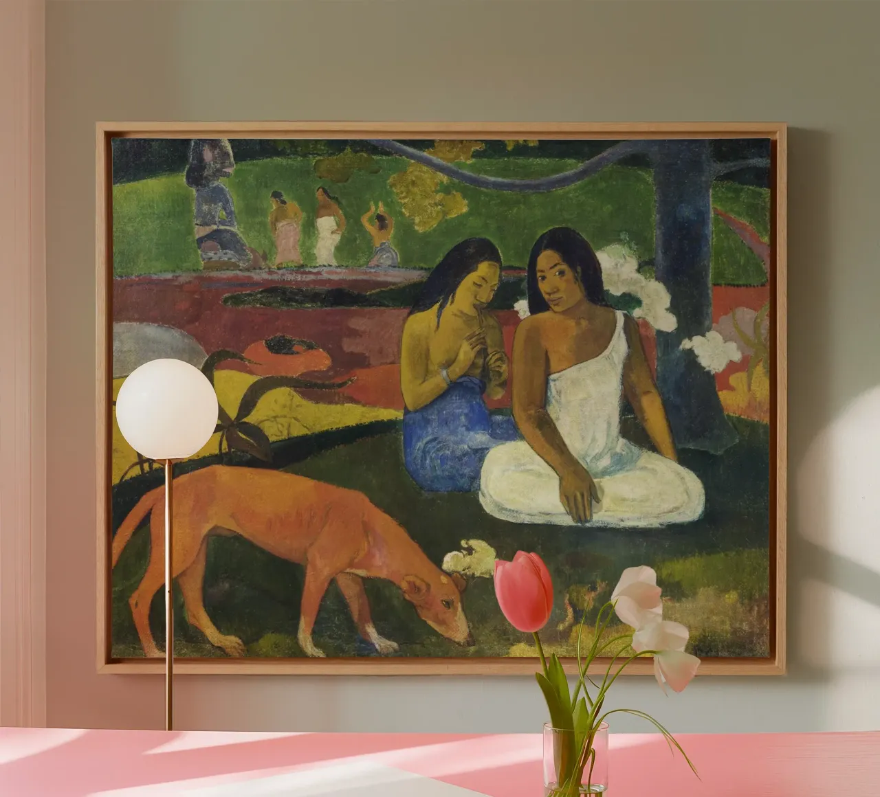 Paul Gauguin Arearea - Post-Impressionist Tahitian Paradise canvas by NorwesClub