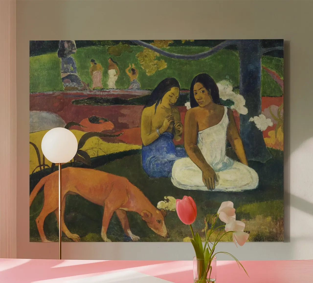 Paul Gauguin Arearea - Post-Impressionist Tahitian Paradise canvas by NorwesClub