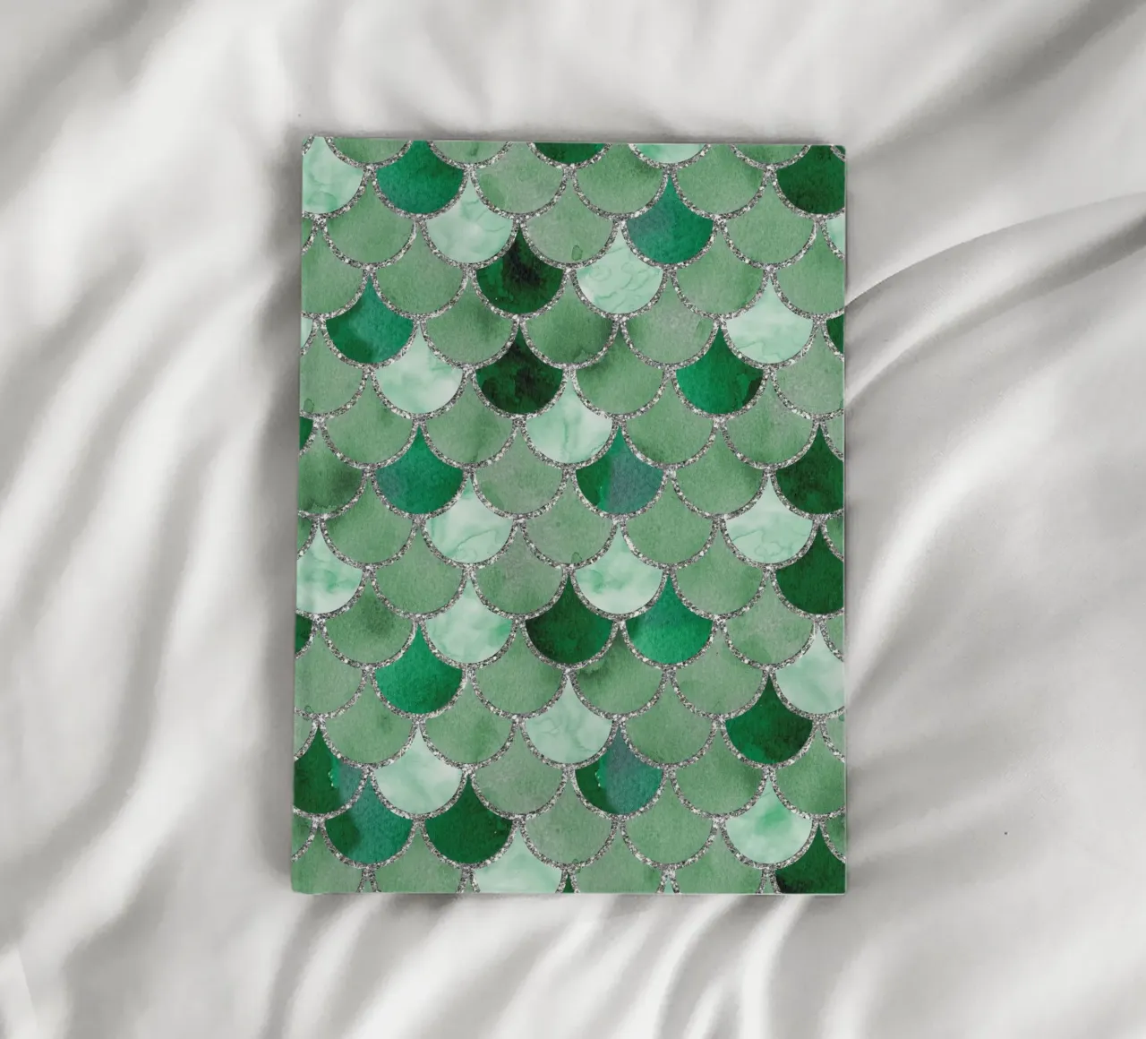 Mermaid Scales in Emerald notebook by Happy Littles
