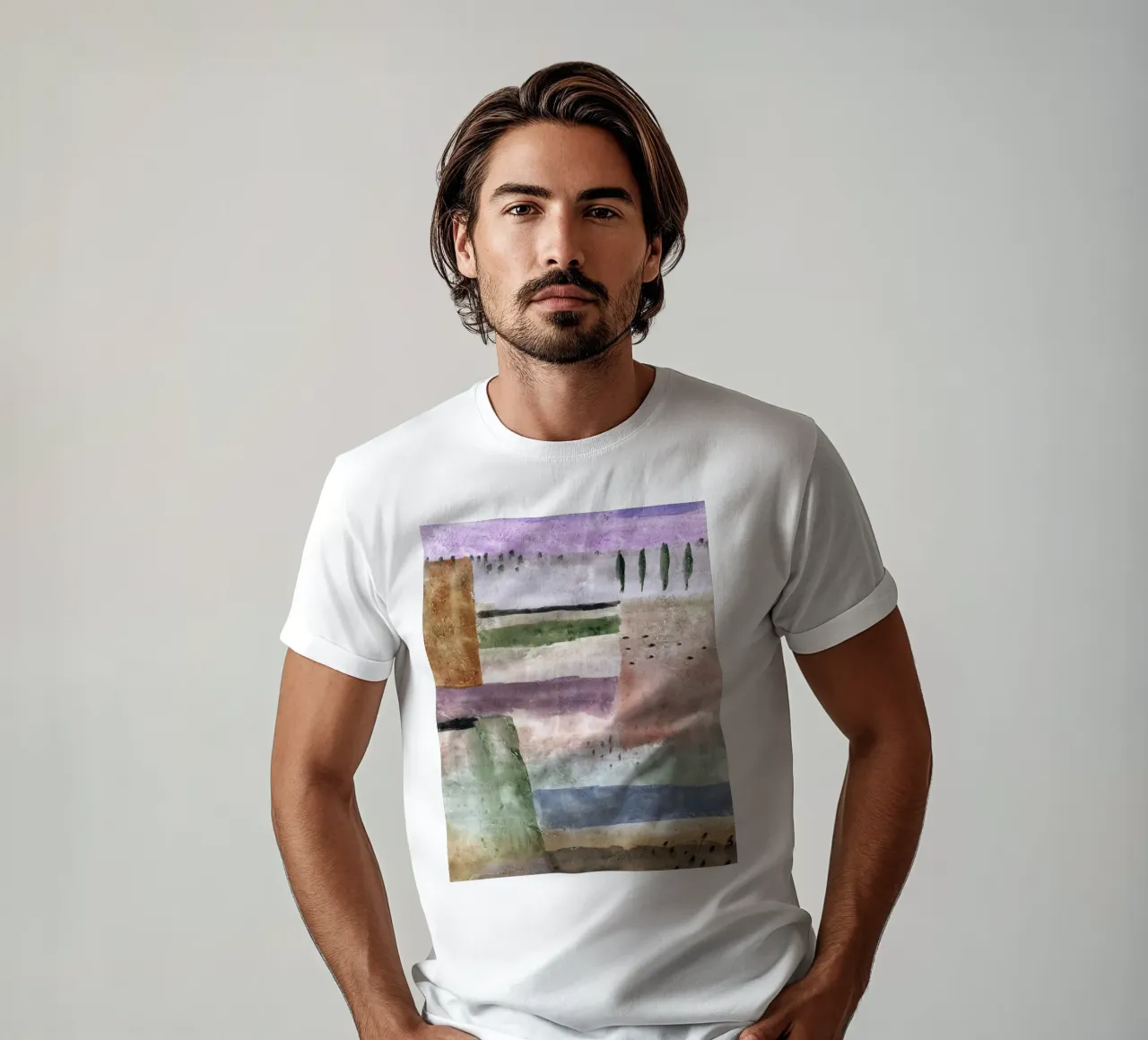 Paul Klee Landscape with Poplars - Abstract Expressionist Wa t-shirt by NorwesClub