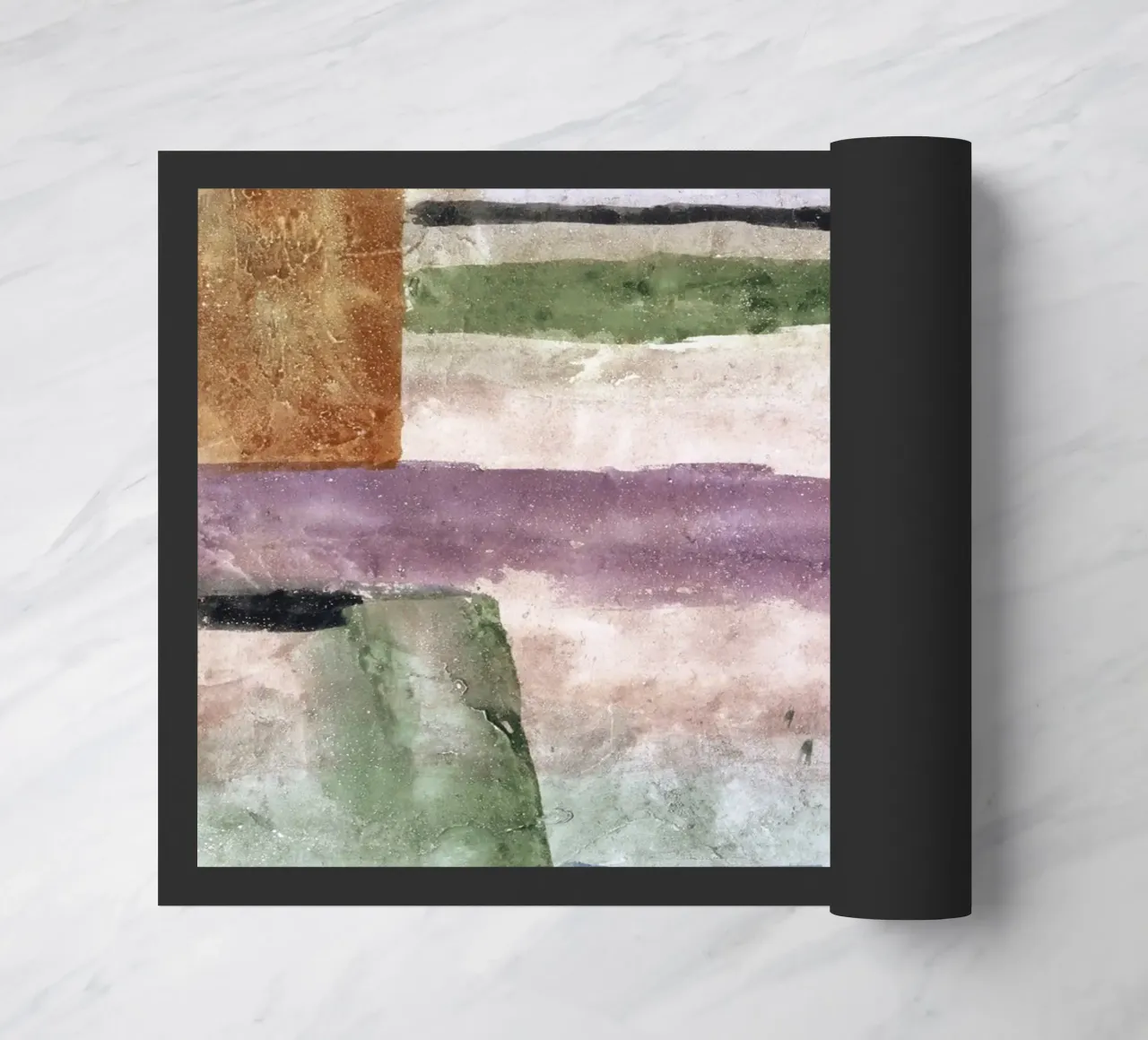 Paul Klee Landscape with Poplars - Abstract Expressionist Wa doormat by NorwesClub