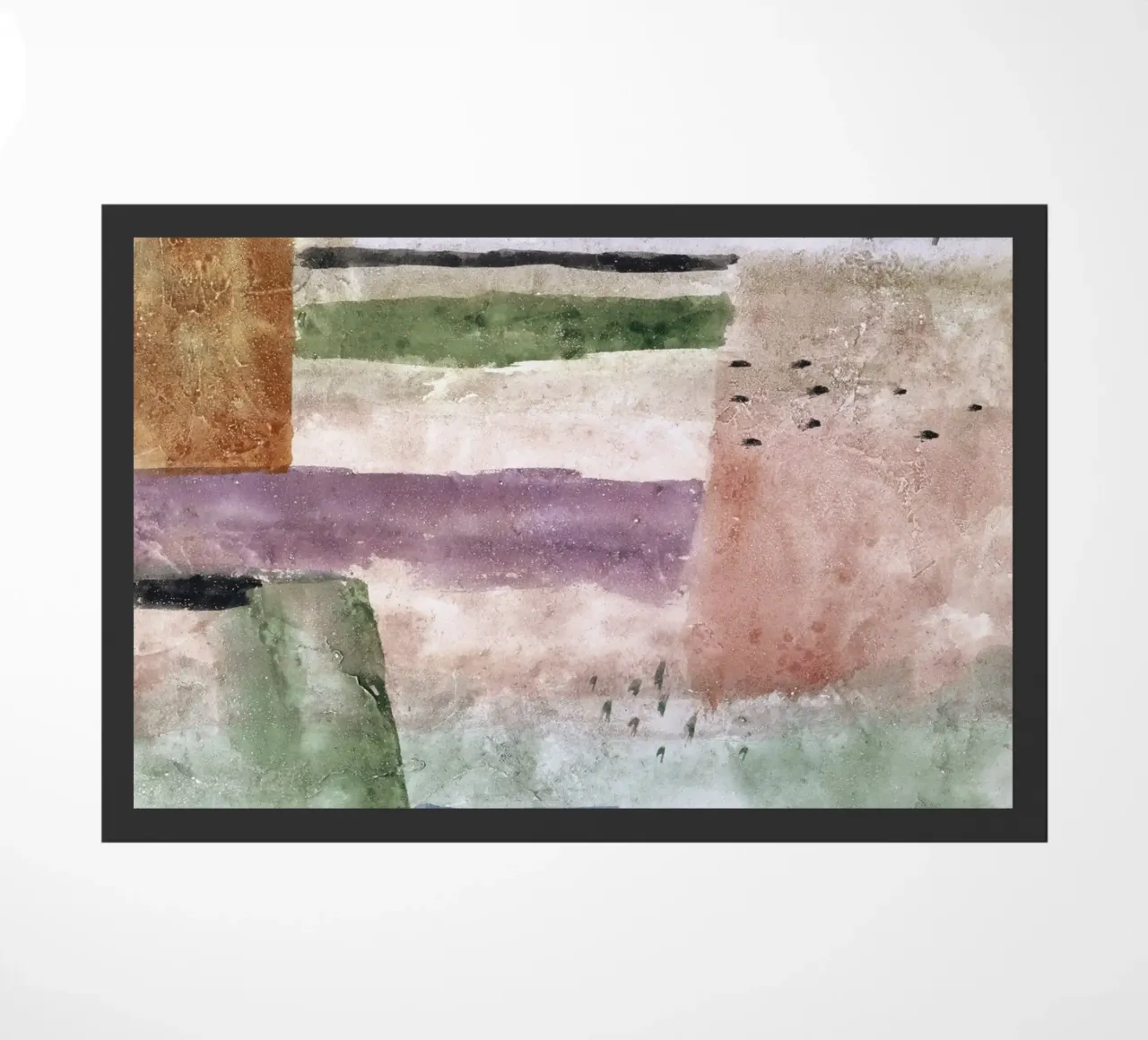 Paul Klee Landscape with Poplars - Abstract Expressionist Wa doormat by NorwesClub