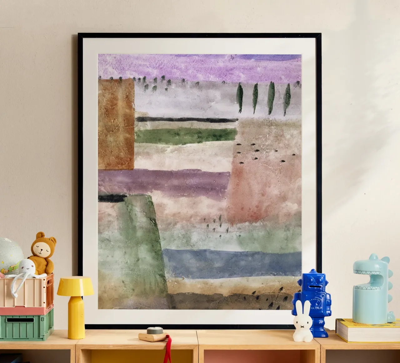 Paul Klee Landscape with Poplars - Abstract Expressionist Wa hahnemühle by NorwesClub