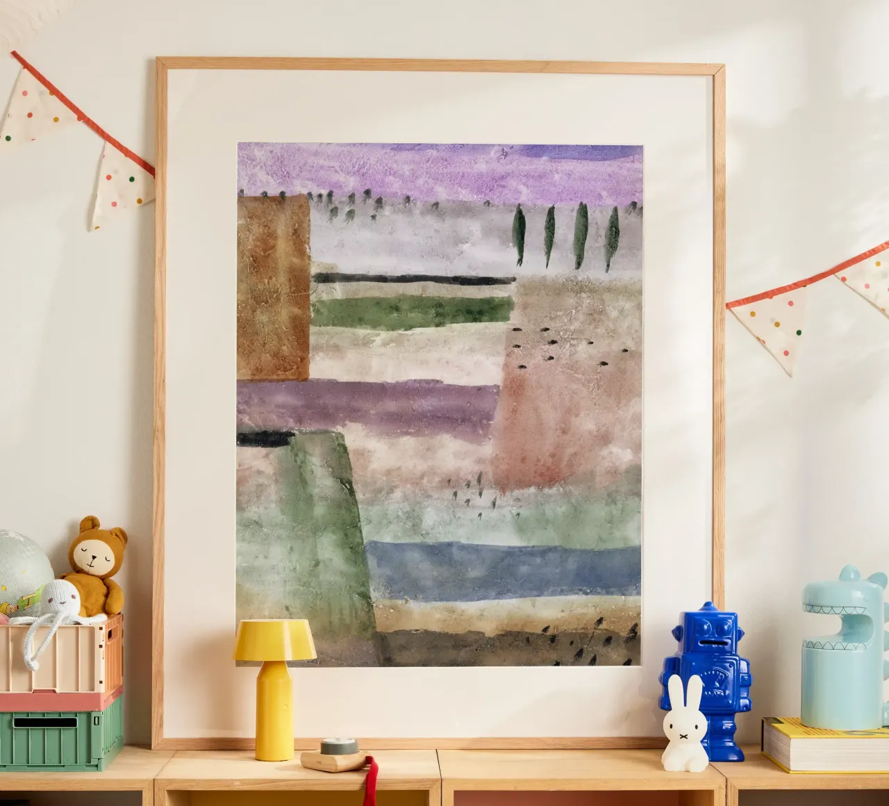 Paul Klee Landscape with Poplars - Abstract Expressionist Wa hahnemühle by NorwesClub