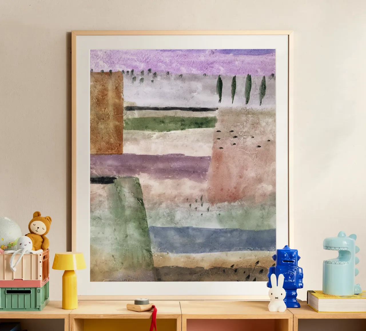 Paul Klee Landscape with Poplars - Abstract Expressionist Wa hahnemühle by NorwesClub