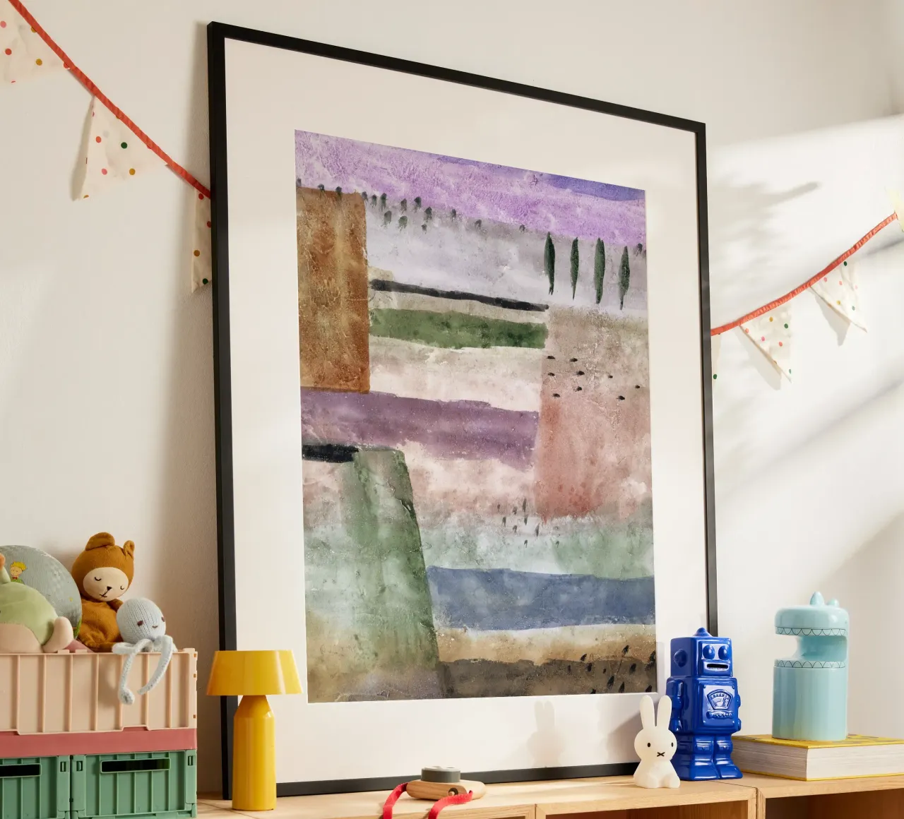 Paul Klee Landscape with Poplars - Abstract Expressionist Wa hahnemühle by NorwesClub