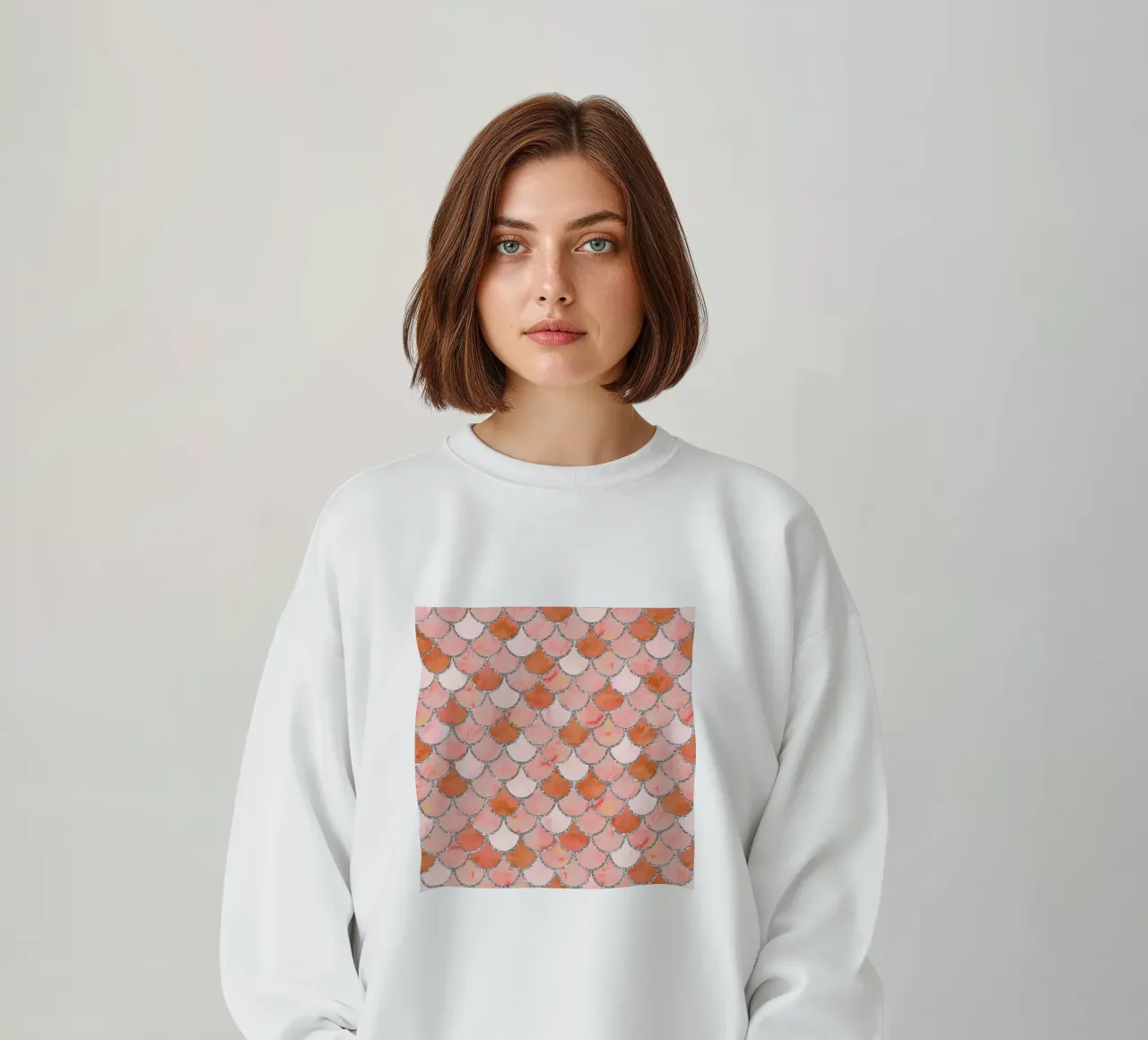 Scaglie di sirena in corallo felpa da Happy Littles