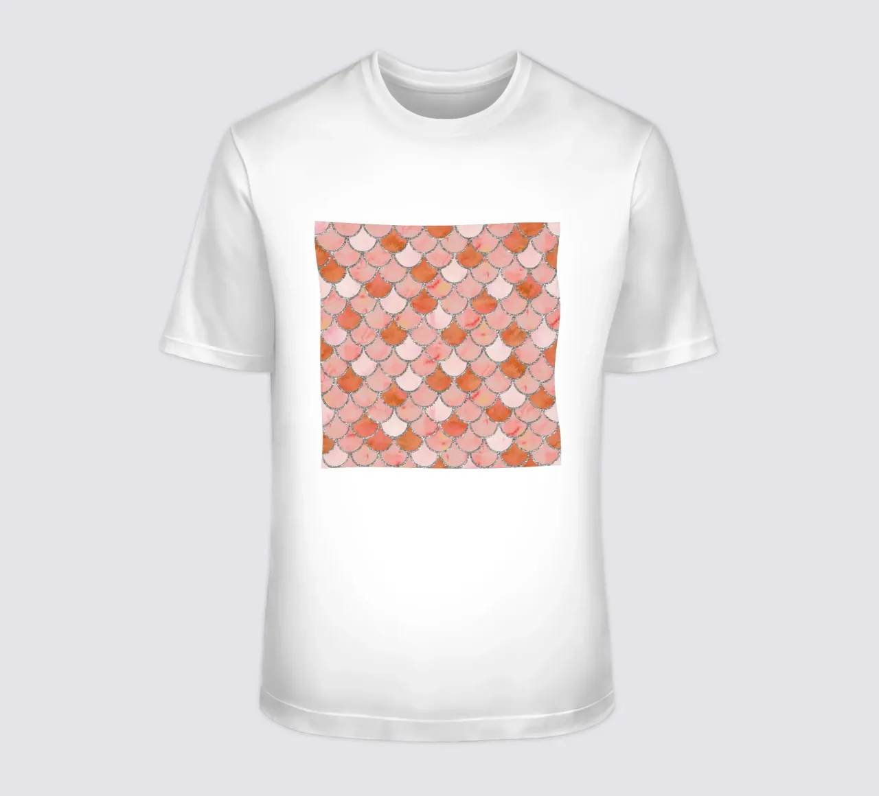 Scaglie di sirena in corallo t-shirt da Happy Littles