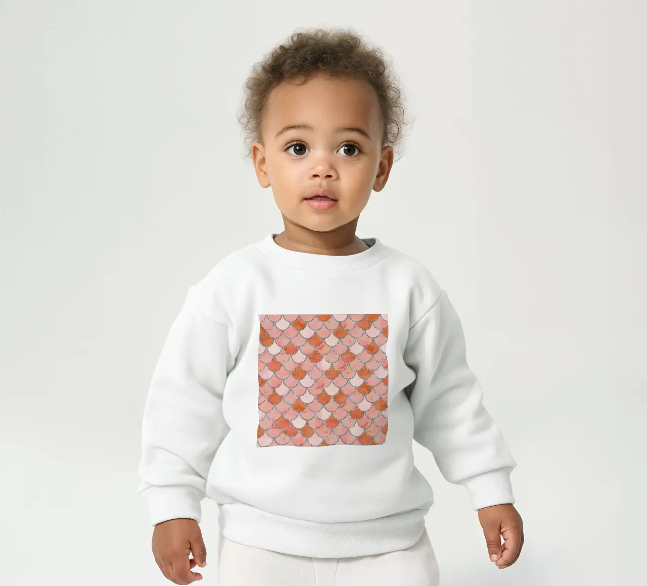Scaglie di sirena in corallo felpa neonato da Happy Littles
