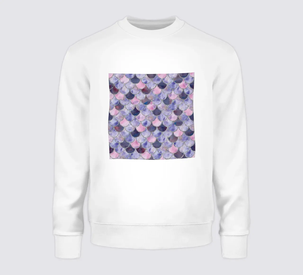 Scaglie di sirena in lavanda felpa da Happy Littles