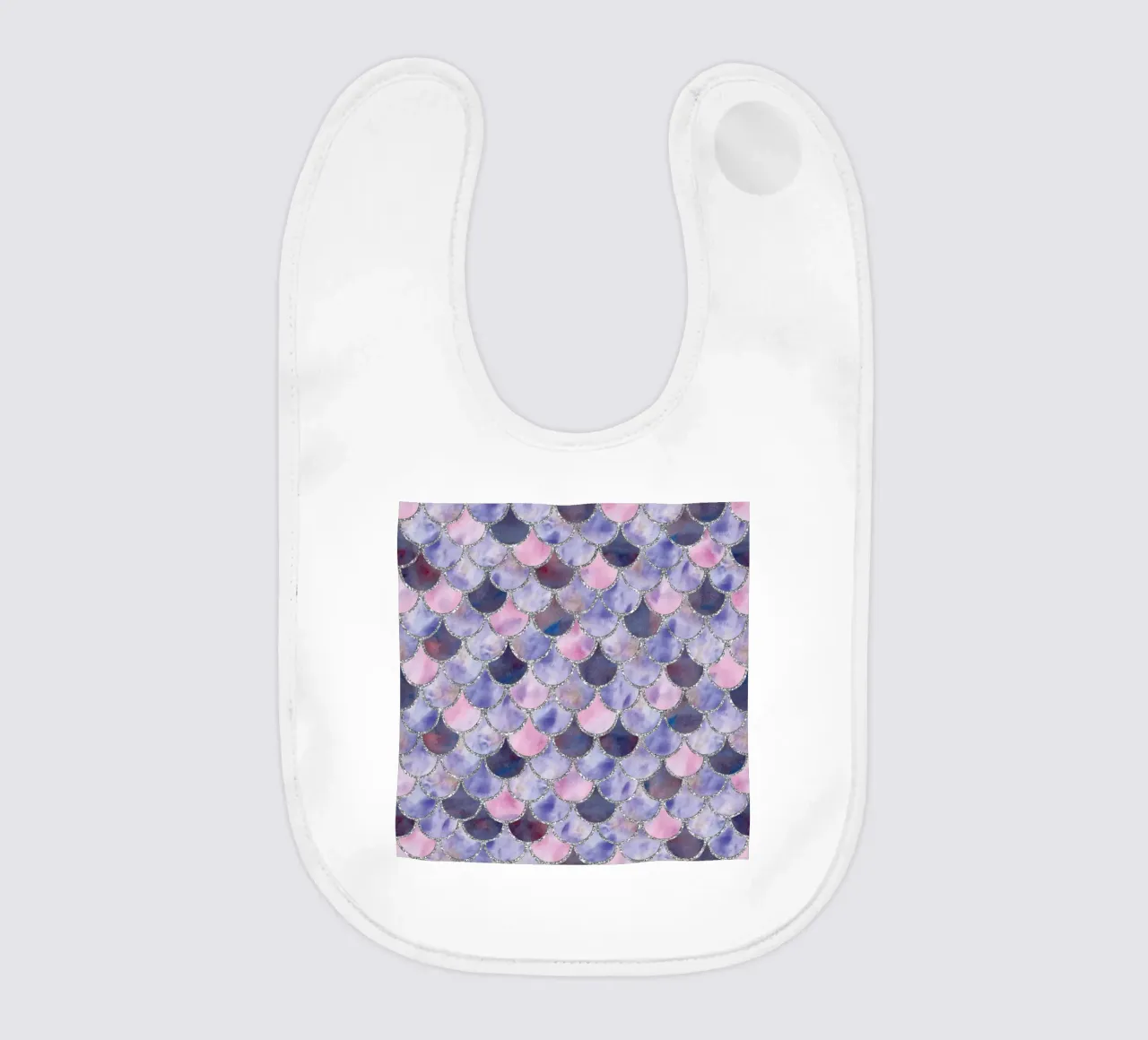 Scaglie di sirena in lavanda bavaglino da Happy Littles