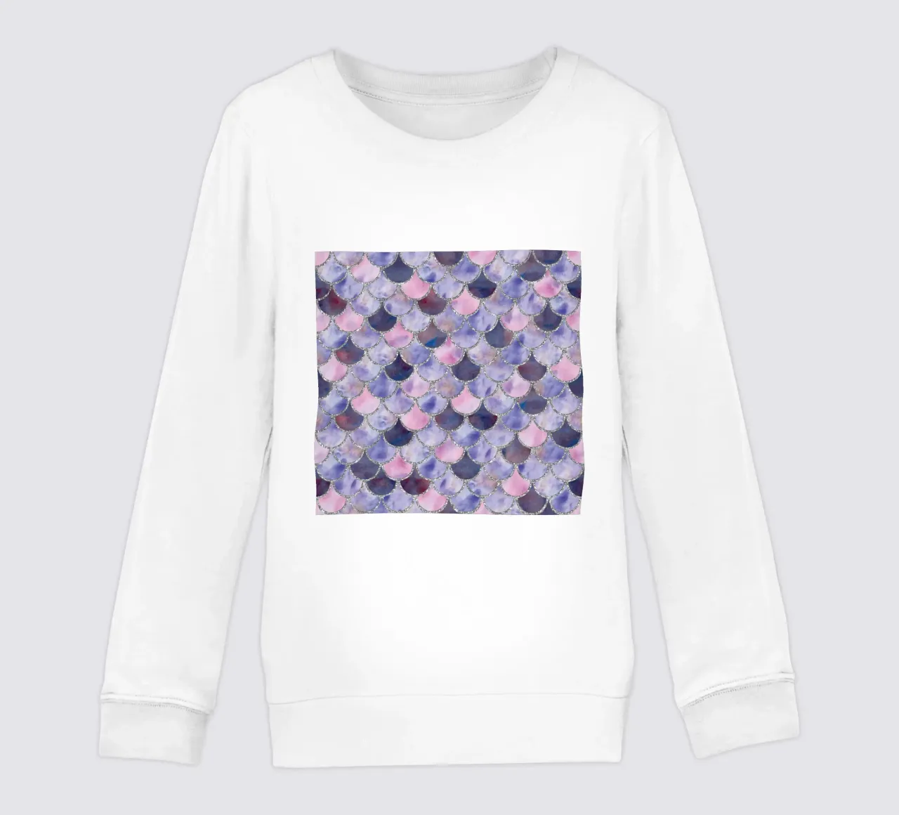 Scaglie di sirena in lavanda felpa bambino da Happy Littles