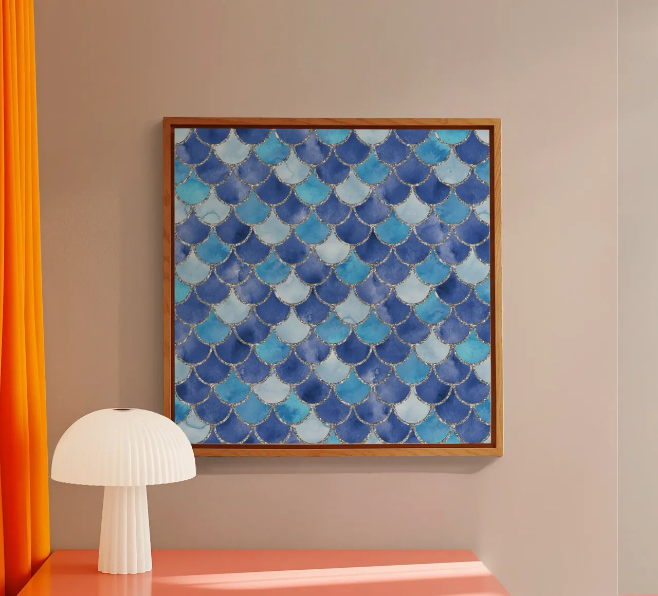 Scaglie di sirena in blu oceano plexiglass da Happy Littles