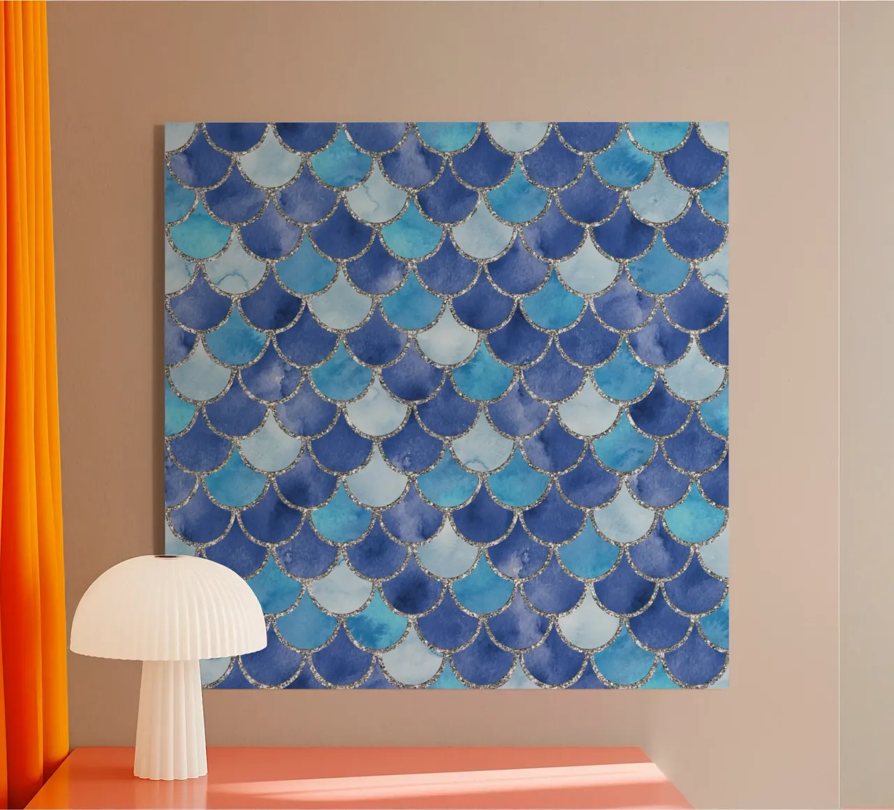 Scaglie di sirena in blu oceano plexiglass da Happy Littles