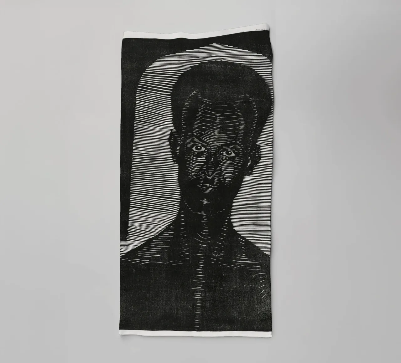Samuel Jessurun de Mesquita Ritratto in xilografia - Espressionista asciugamano da bagno da NorwesClub