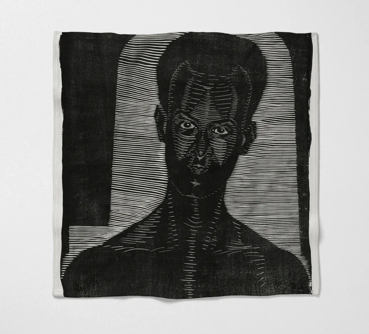 Samuel Jessurun de Mesquita Ritratto in xilografia - Espressionista coperta in pile da NorwesClub