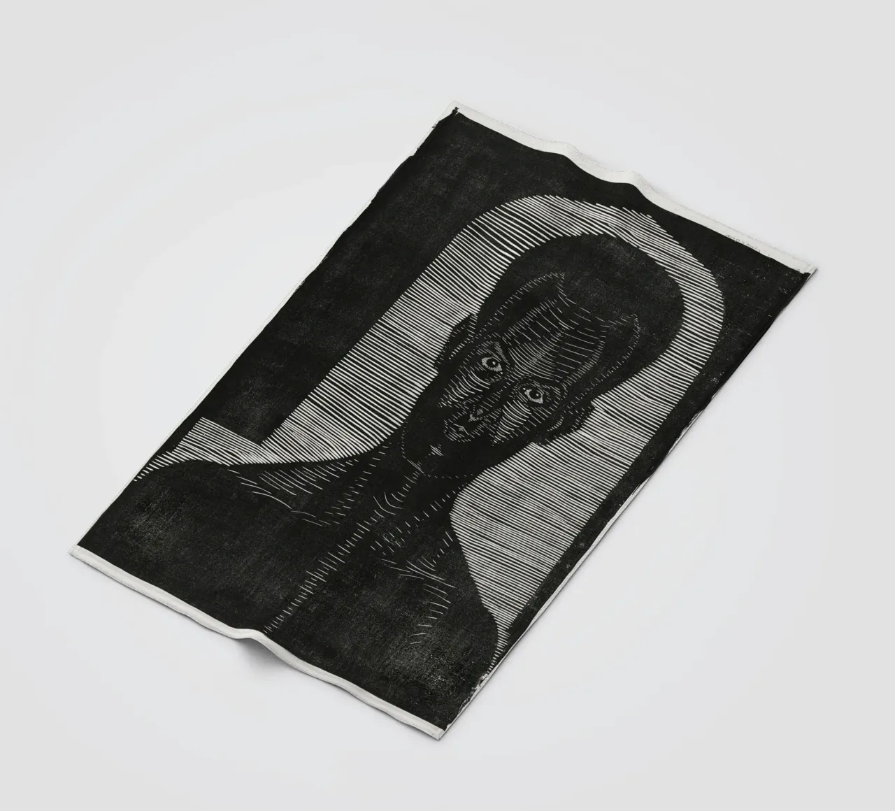 Samuel Jessurun de Mesquita Ritratto in xilografia - Espressionista coperta in pile da NorwesClub