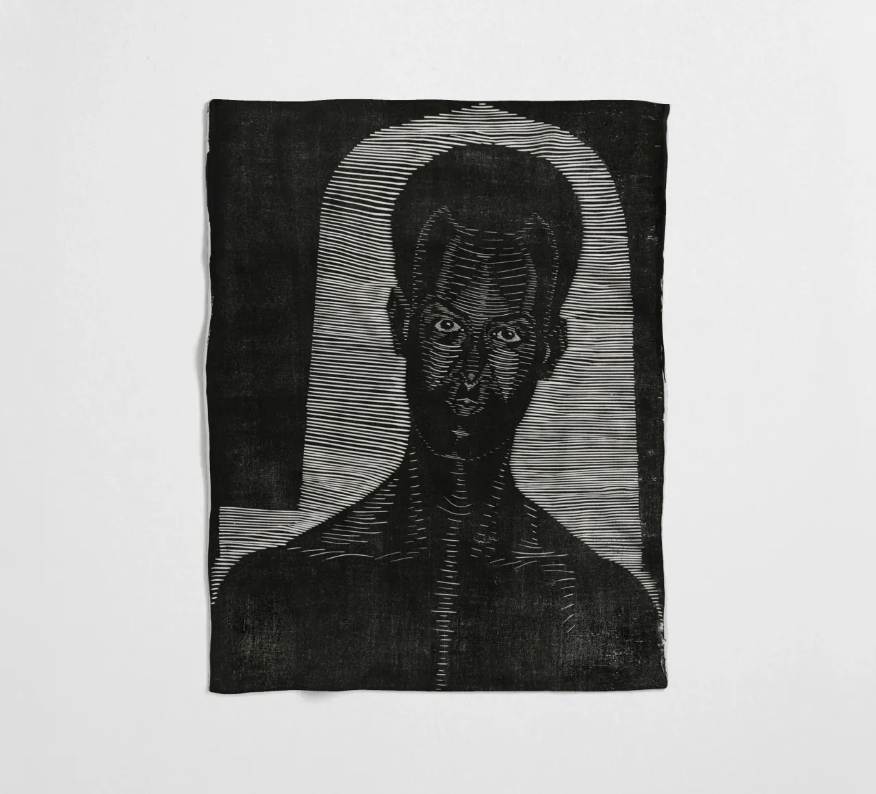 Samuel Jessurun de Mesquita Ritratto in xilografia - Espressionista coperta in pile da NorwesClub