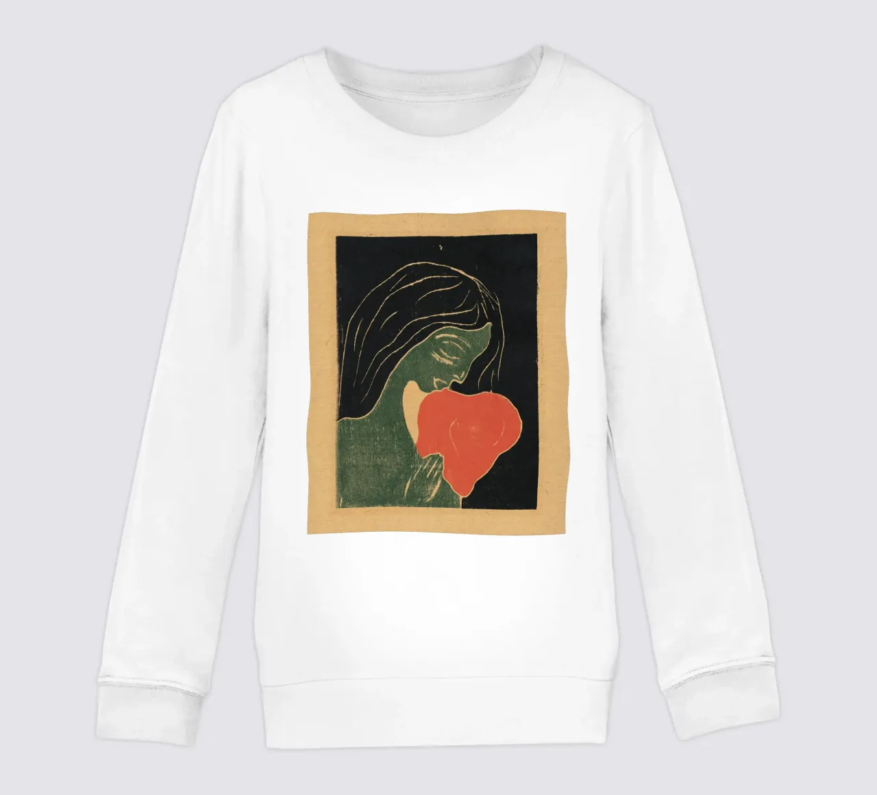 Edvard Munch "Il cuore" - Stampa espressionista - Emozione A felpa bambino da NorwesClub