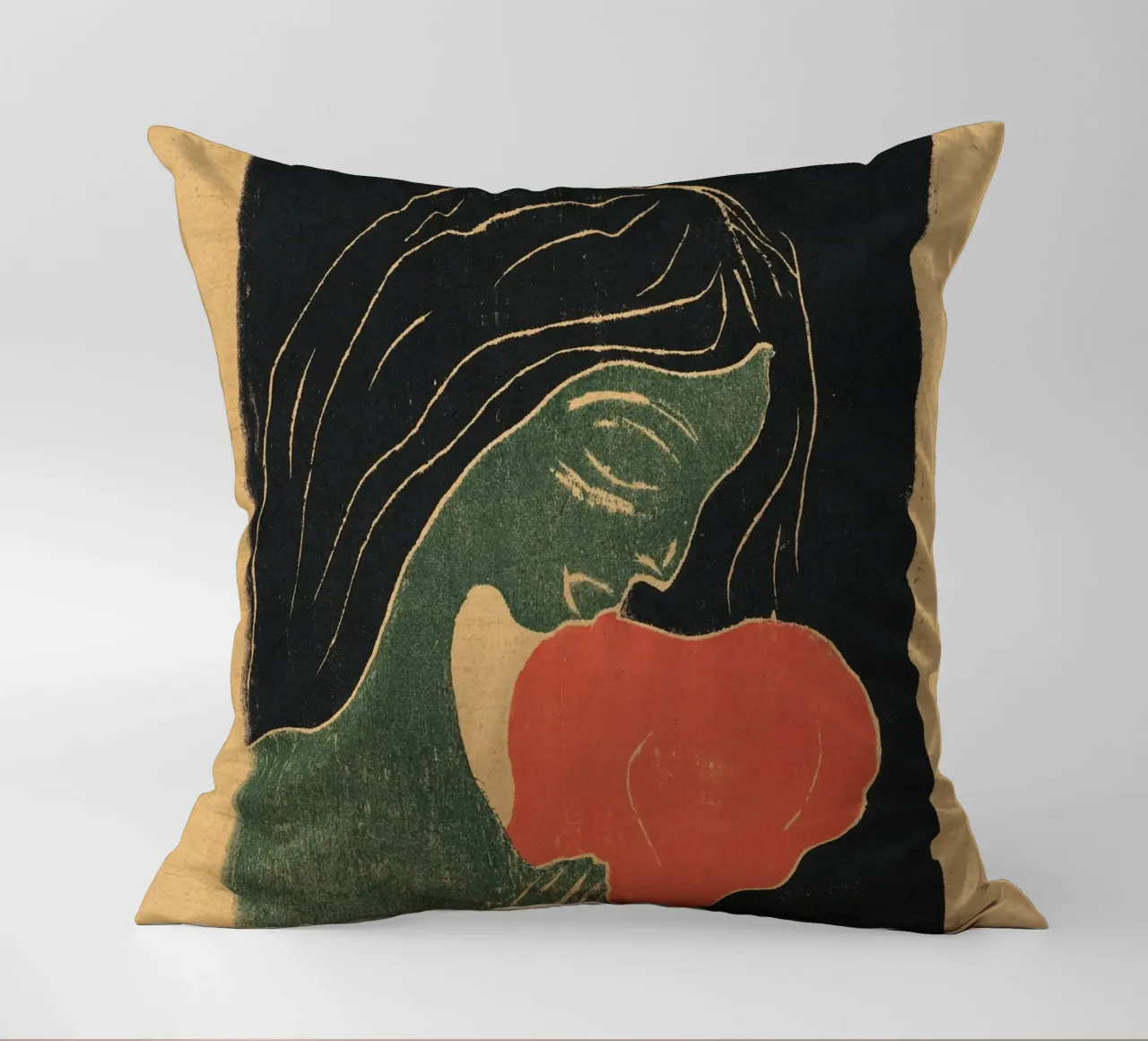 Edvard Munch "Il cuore" - Stampa espressionista - Emozione A cuscino da NorwesClub