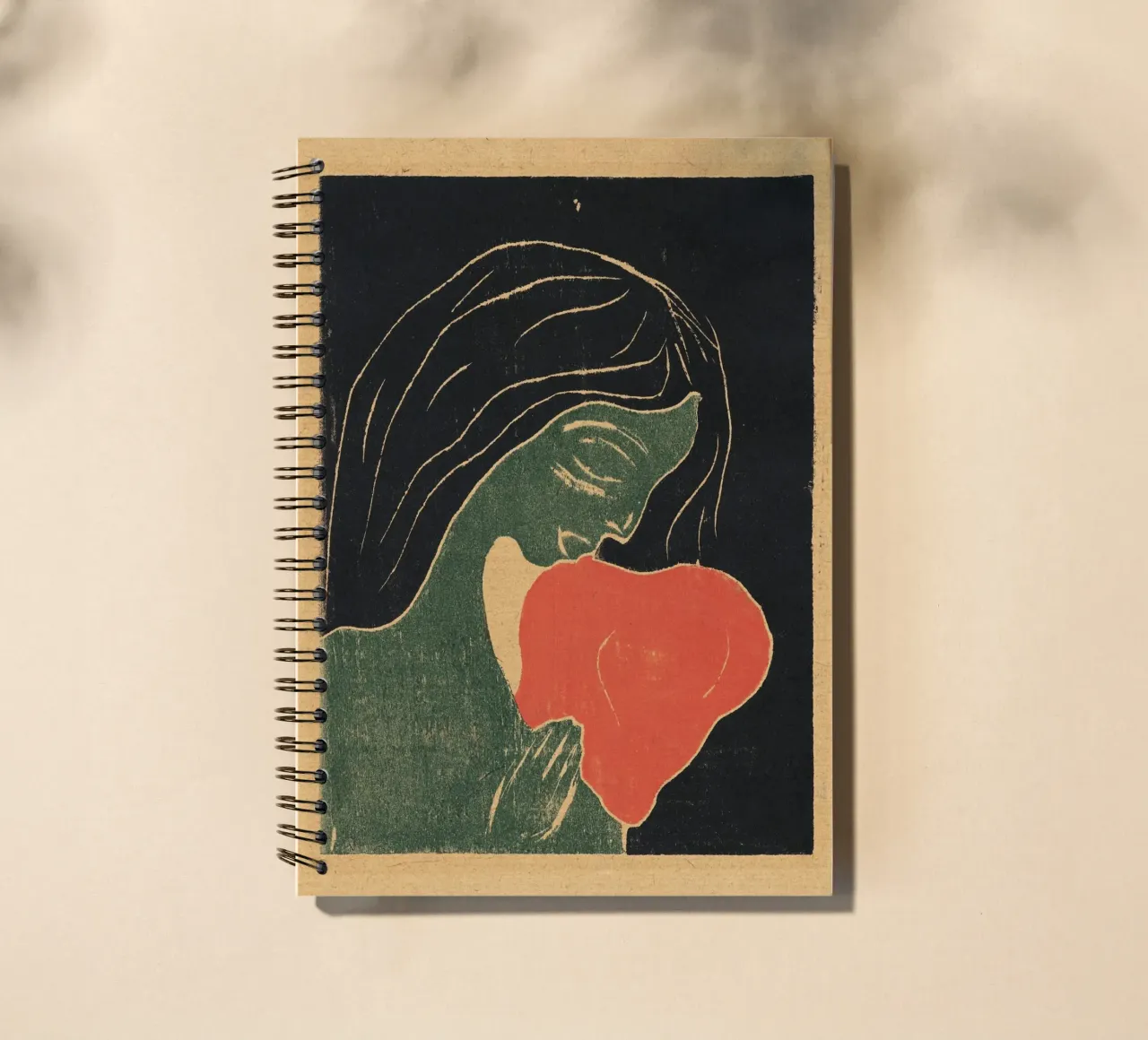 Edvard Munch "The Heart" - Expressionist Print - Emotional A spiral notebook by NorwesClub