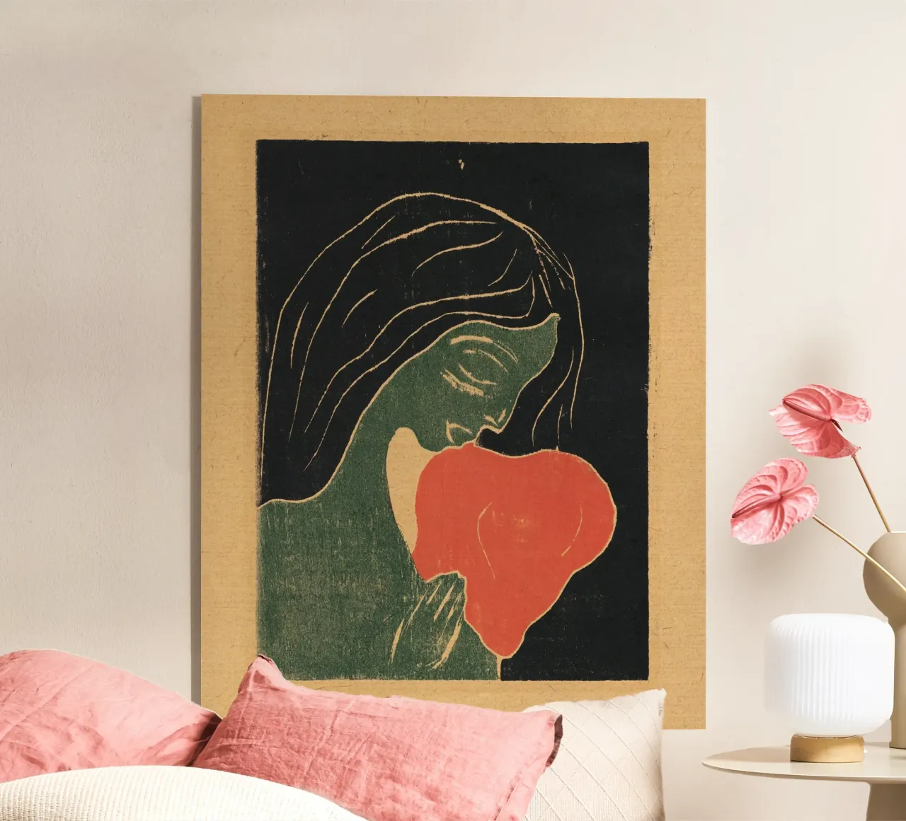 Edvard Munch "The Heart" - Expressionist Print - Emotional A acrylic glass by NorwesClub