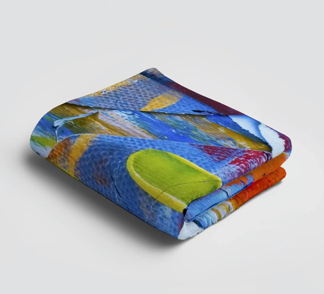 Steve Johnson Abstract No. 17 - Vibrant Modern Canvas Print towel by NorwesClub