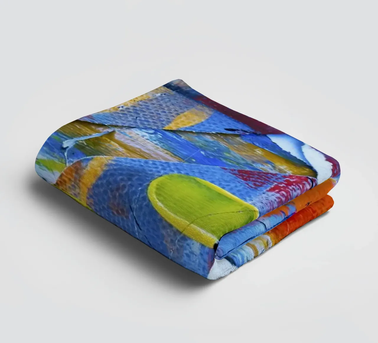 Steve Johnson Abstract No. 17 - Impression sur toile moderne et vibrante serviette de bain de NorwesClub