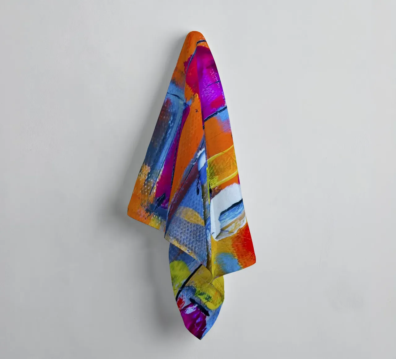 Steve Johnson Abstract No. 17 - Vibrant Modern Canvas Print towel by NorwesClub