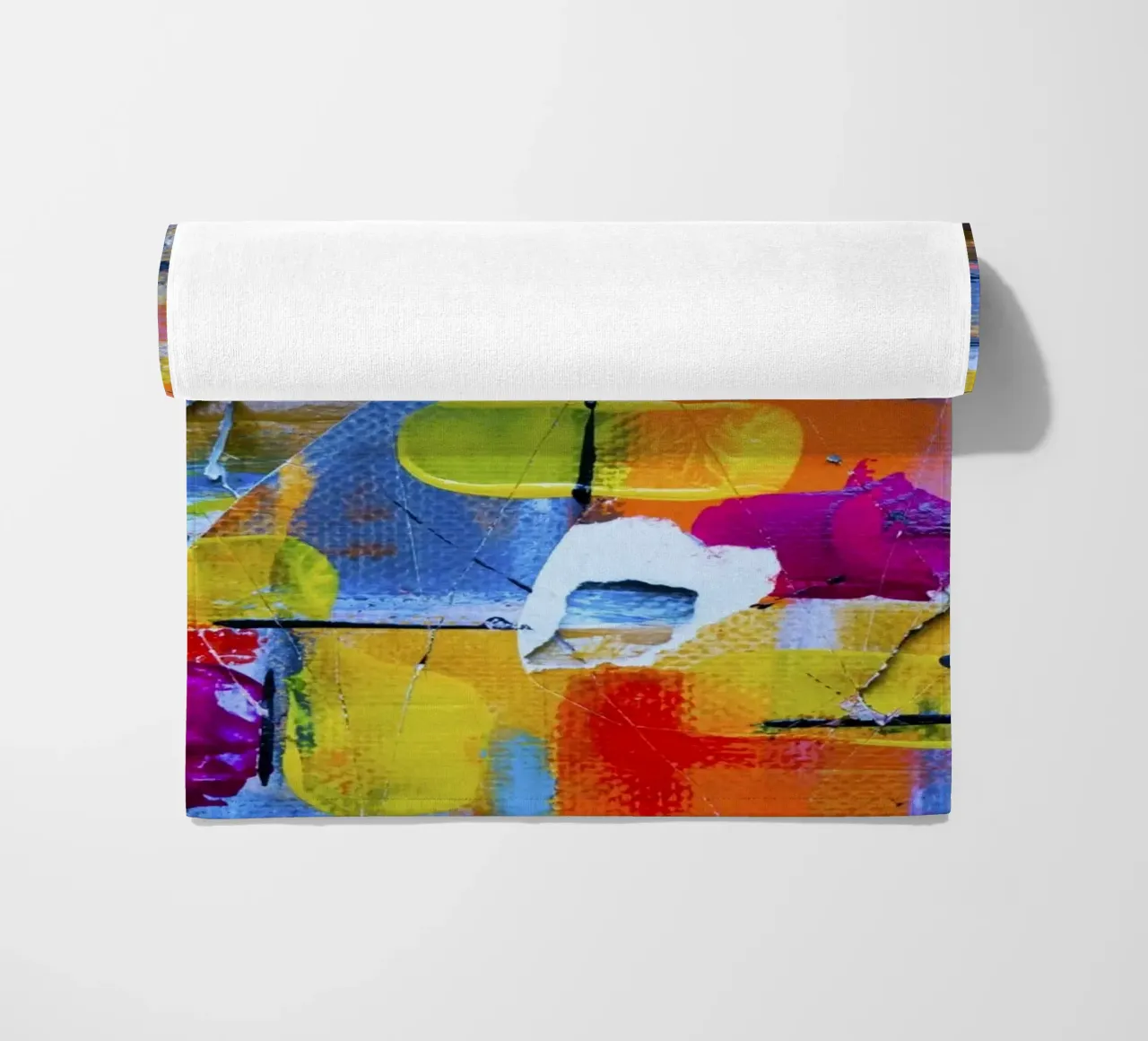 Steve Johnson Abstract No. 17 - Impression sur toile moderne et vibrante serviette de plage de NorwesClub
