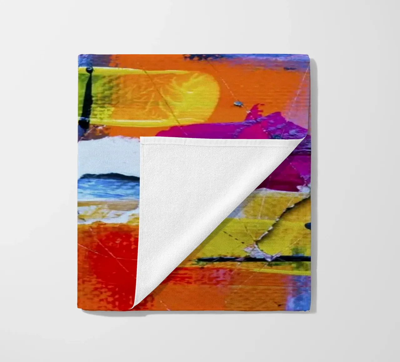 Steve Johnson Abstract No. 17 - Impression sur toile moderne et vibrante serviette de plage de NorwesClub