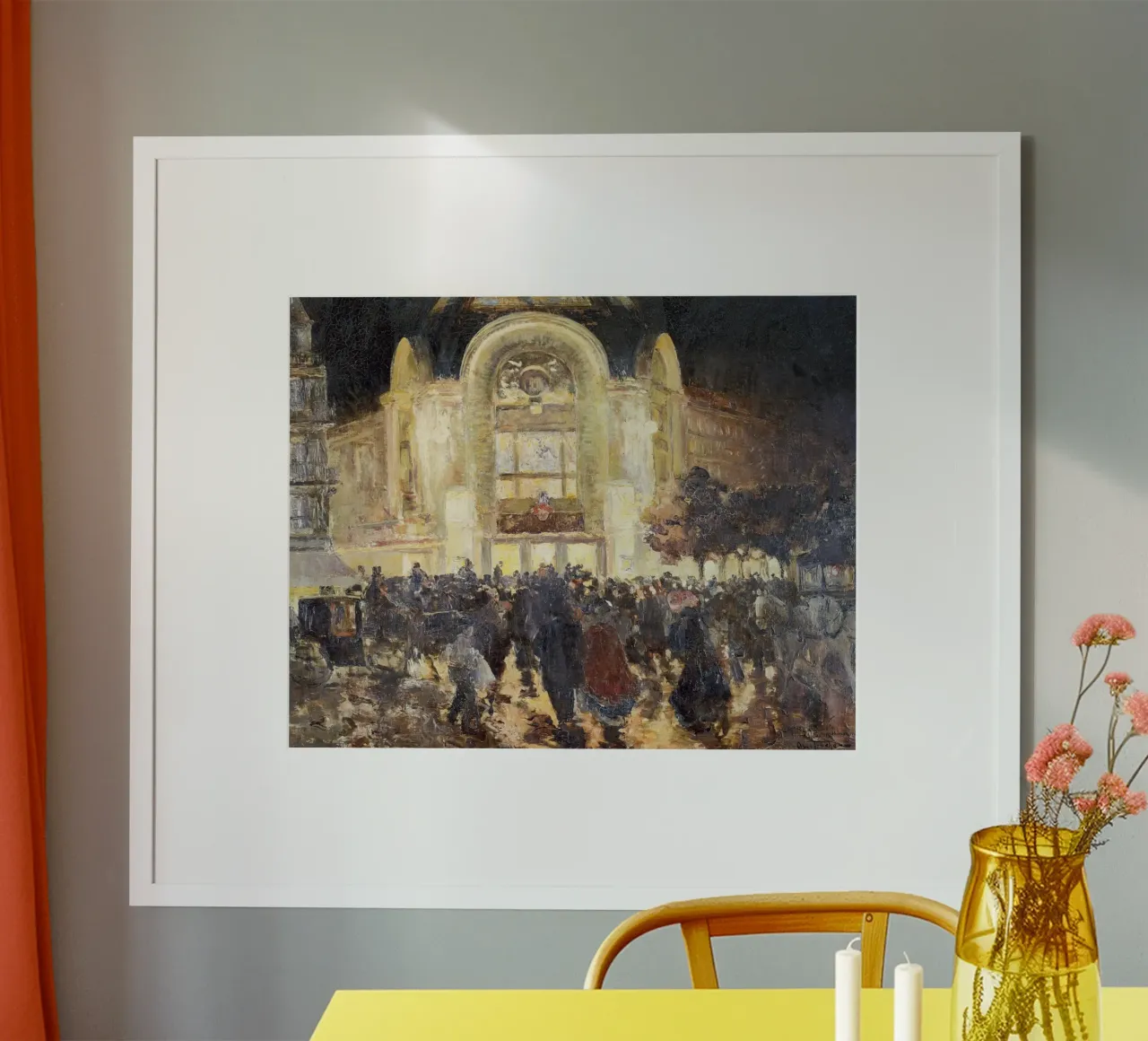 Impressionista classico Notte d'Opera - Scena di strada parigina Ar carta hahnemühle da NorwesClub