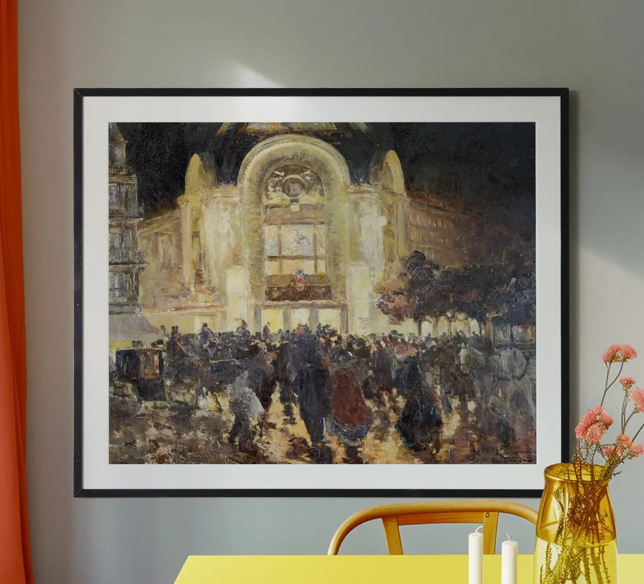 Impressionista classico Notte d'Opera - Scena di strada parigina Ar carta hahnemühle da NorwesClub