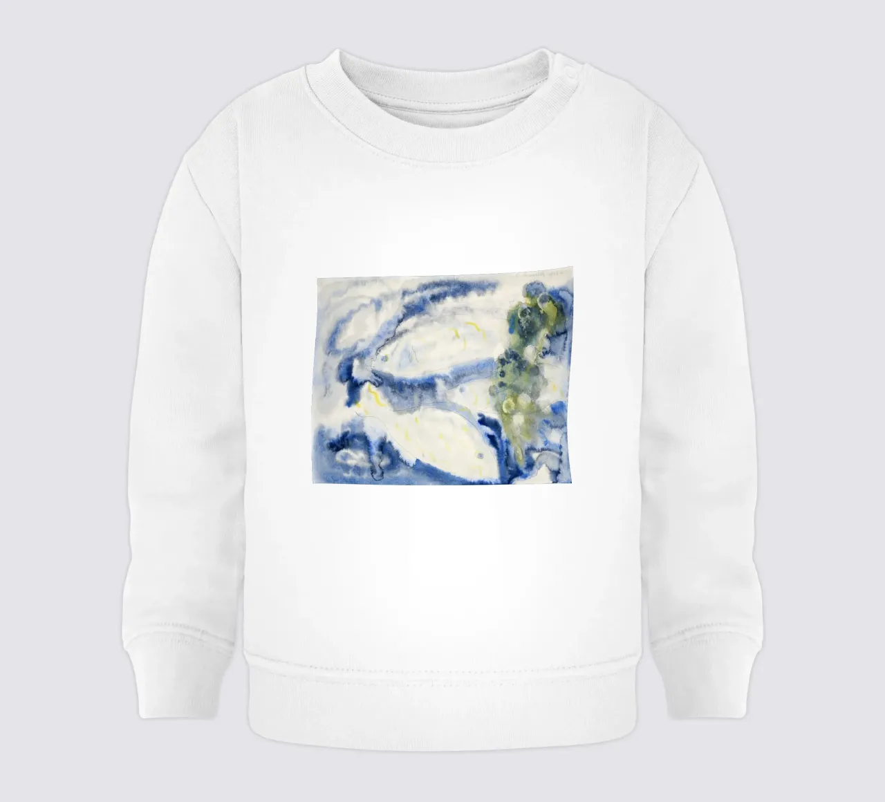 Charles Demuth Abstract Fish Art Print - Modernist Aquatic V sudadera de bebé de NorwesClub
