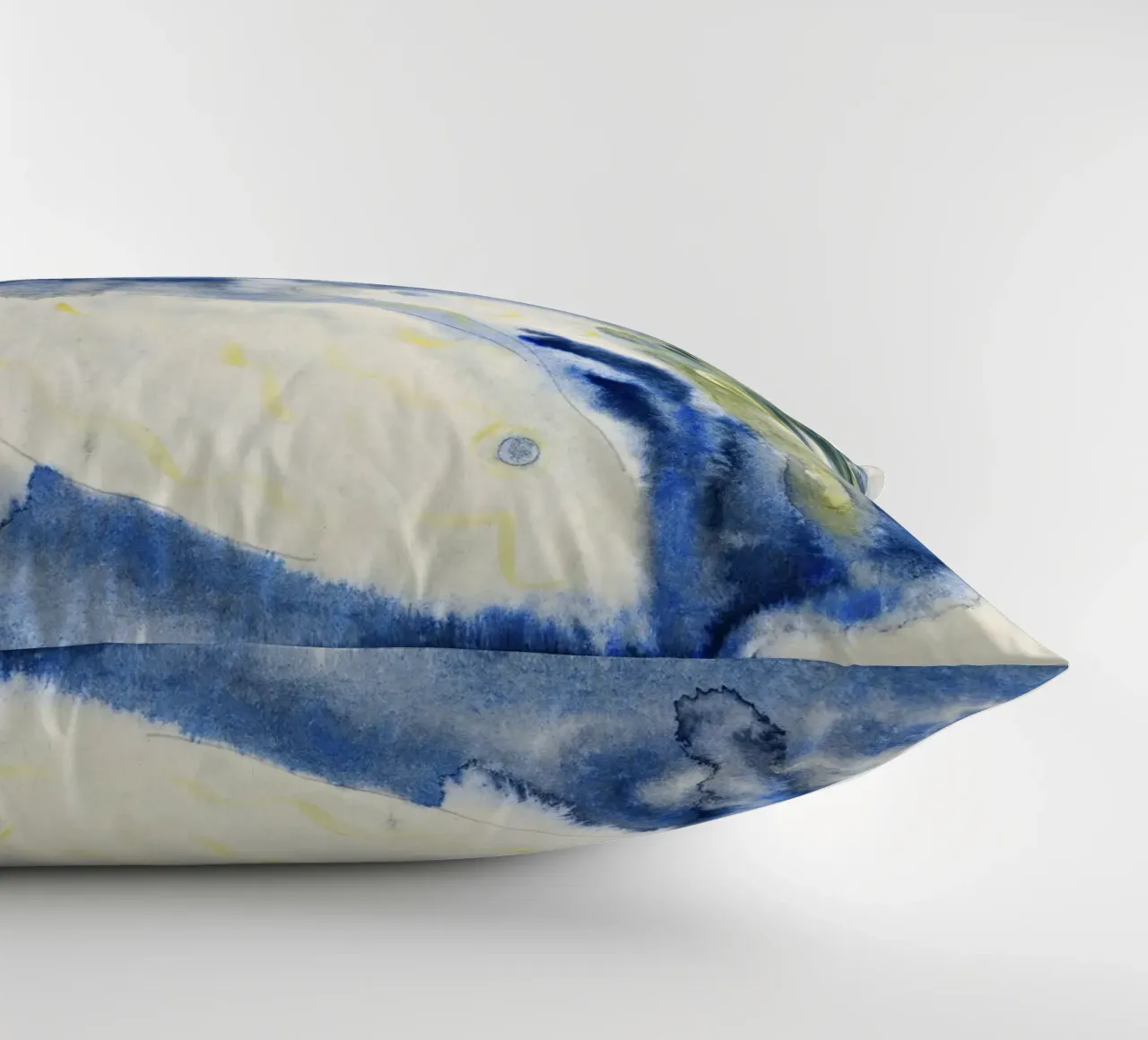 Charles Demuth Abstract Fish Art Print - Modernist Aquatic V decorative cushion by NorwesClub